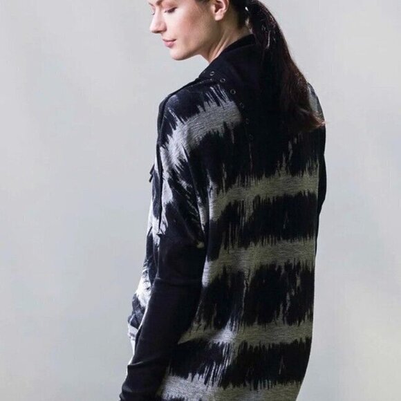 Raw Earth Wild Sky Flame Junction Cowl Neck Sweatshirt Small - Picture 2 of 9